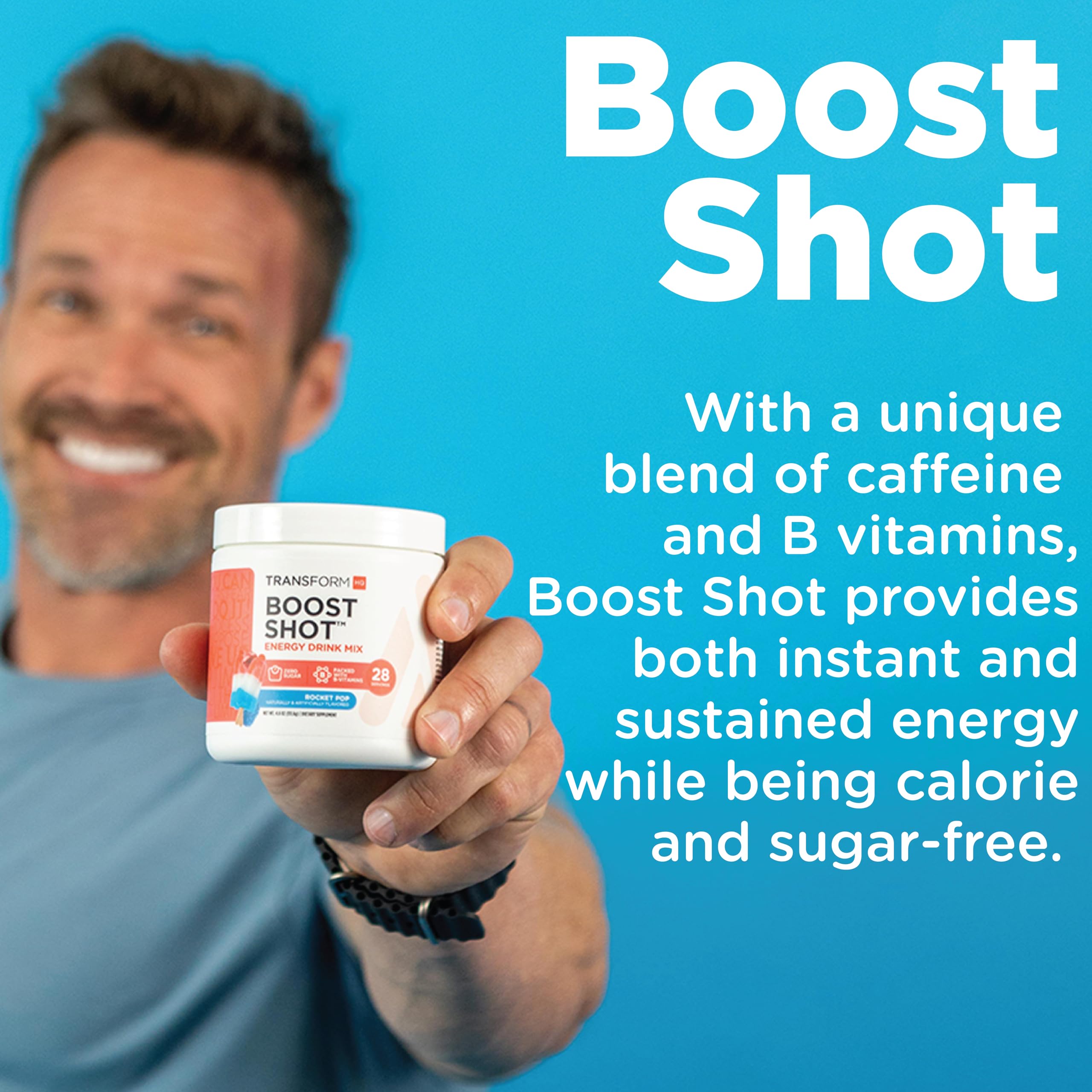 TransformHQ powder scoop suggests precise serving for consistent energy