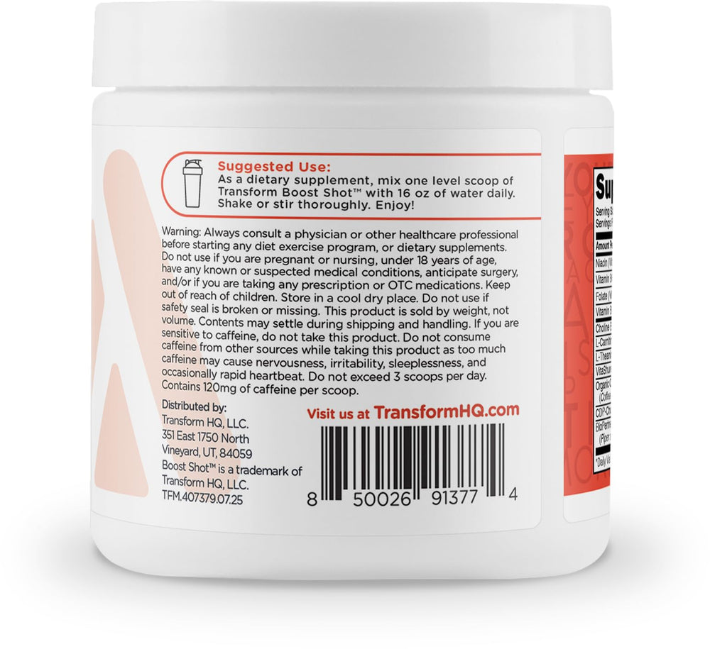 TransformHQ Rocket Pop scoop and measure showing easy portioning for consistent energy