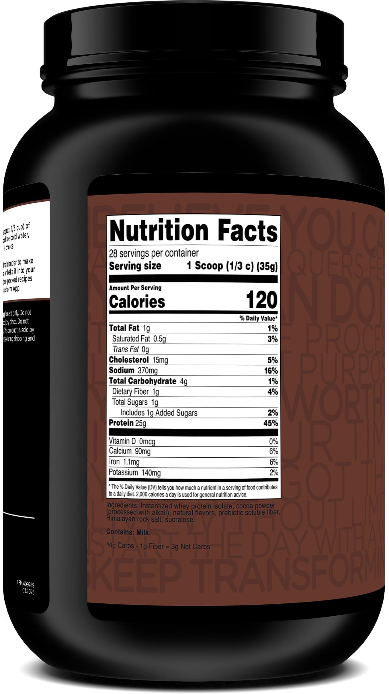 TransformHQ WPI chocolate-dipped cone tub close-up highlights rich flavor