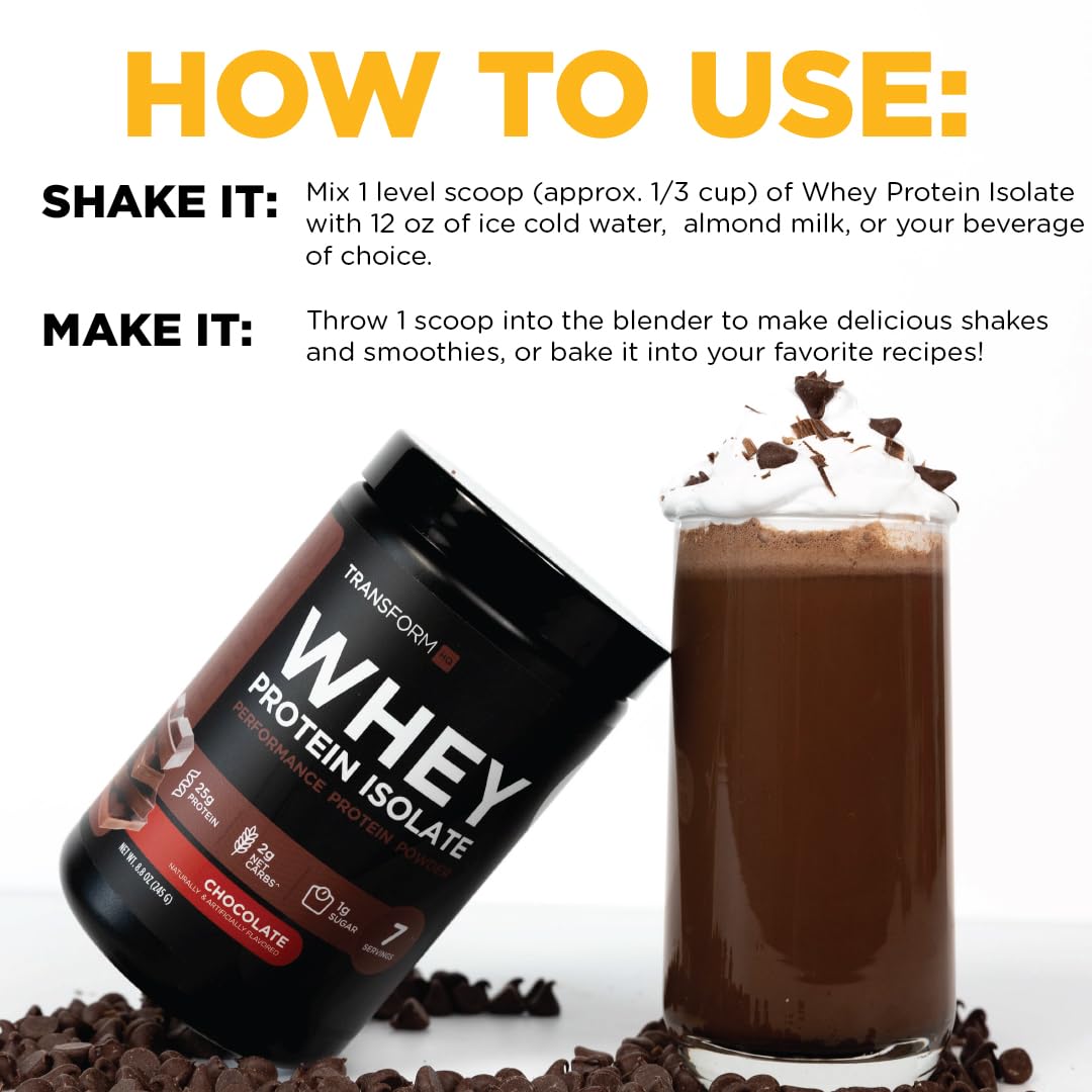 TransformHQ Vanilla Creme Brulee label closeup highlighting premium protein.
