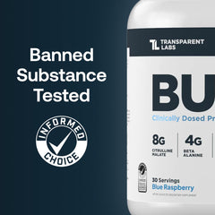 Scoop of Transparent Labs Bulk Pre-Workout showing precise serving for energy.