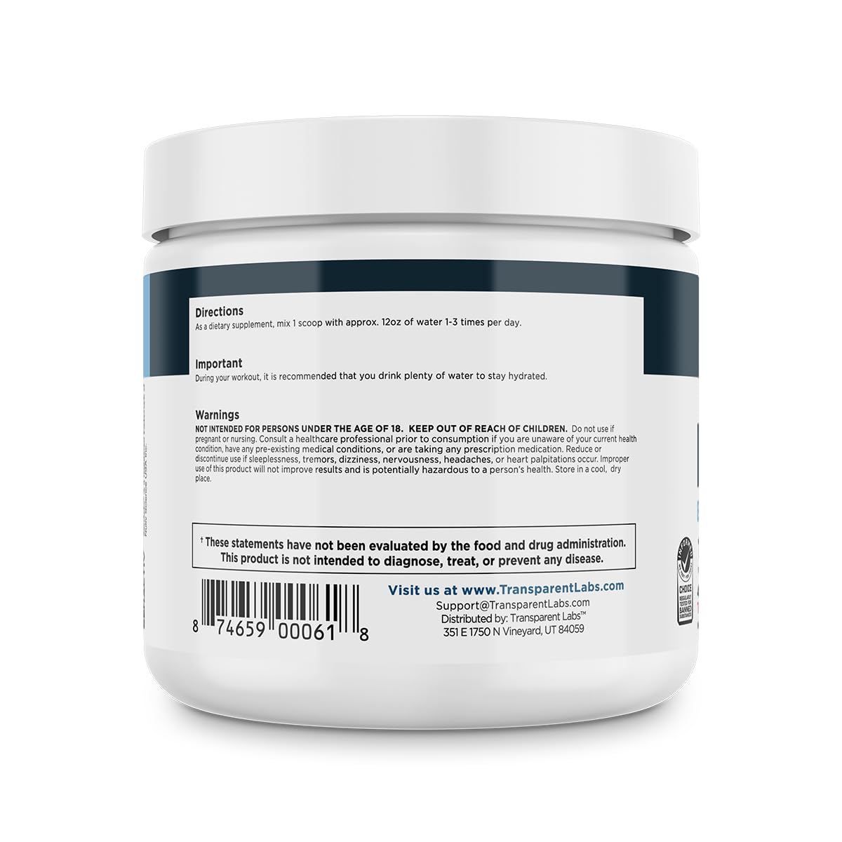 Transparent Labs Hydrate athlete using during training for steady hydration.