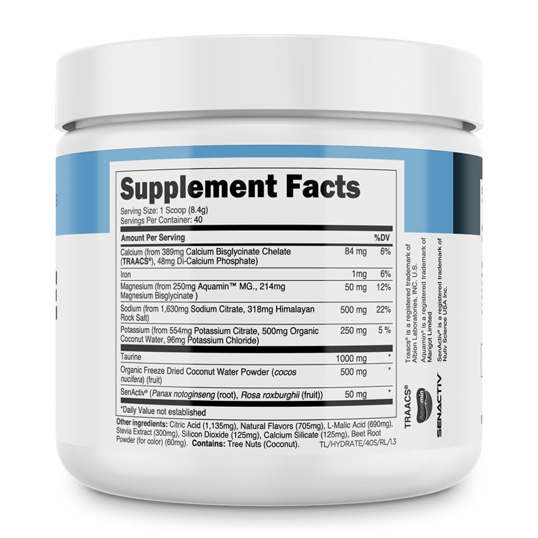 Transparent Labs Hydrate measuring scoop in packaging for quick prep