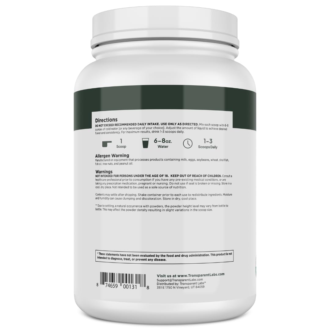 Transparent Labs pea protein in a kitchen setting for everyday use.
