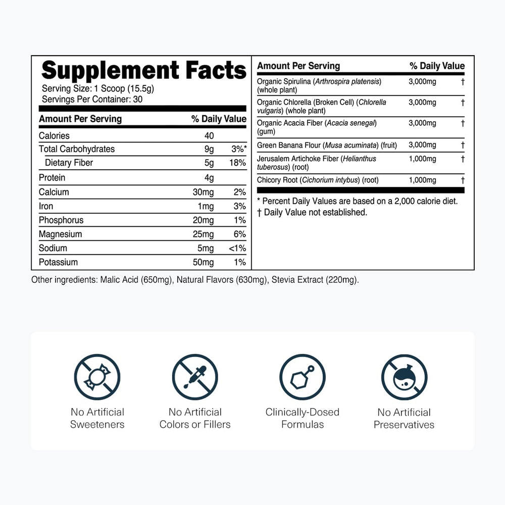 Transparent Labs Prebiotic Greens powder dissolving in water for quick mix