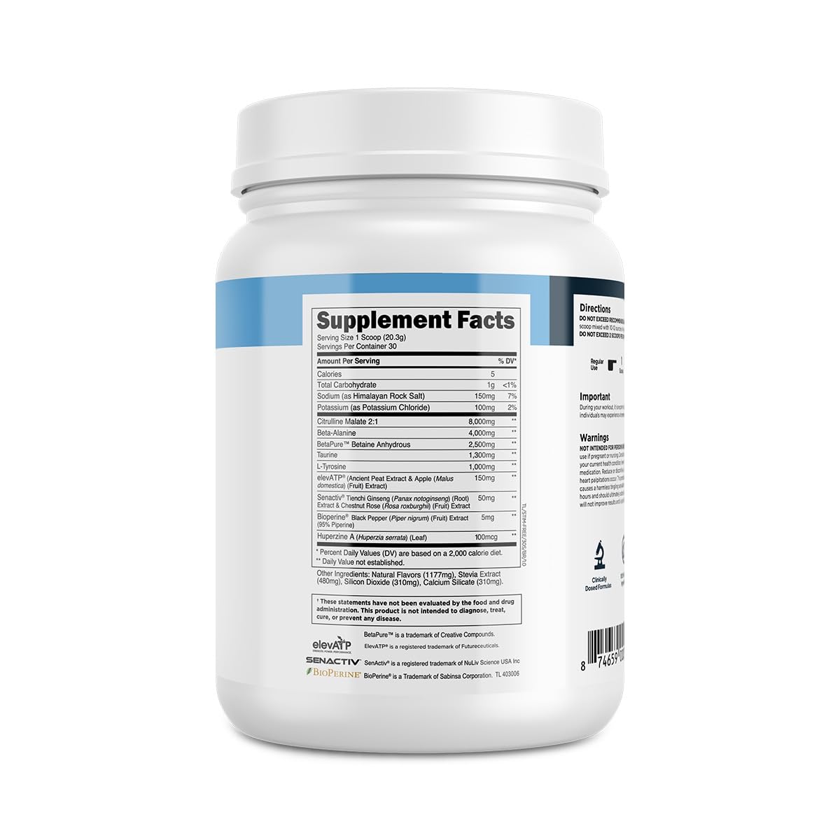 Transparent Labs Stim-Free Pre-Workout no caffeine option for caffeine-free training days