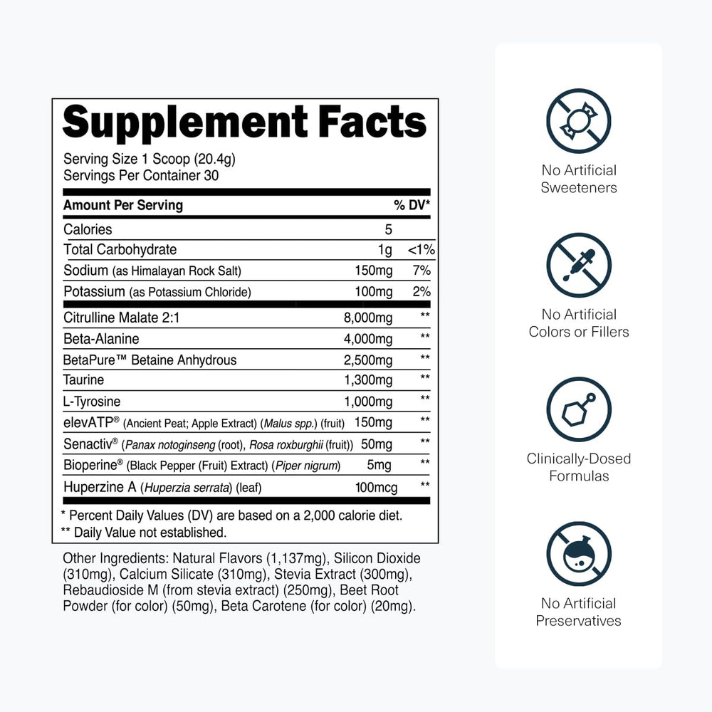 Powder pouring into shaker with Stim-Free Preworkout for caffeine-free sessions