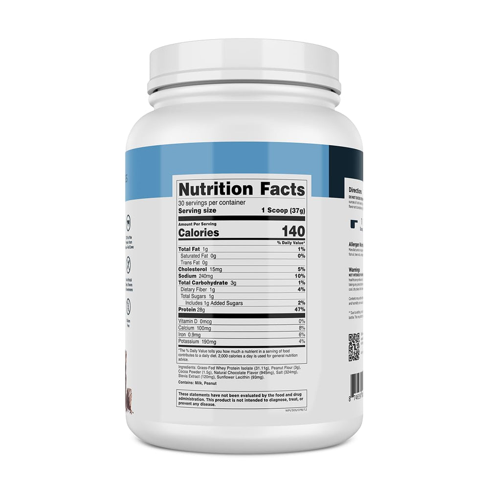 Transparent Labs Whey Isolate label close-up highlighting gluten-free formula