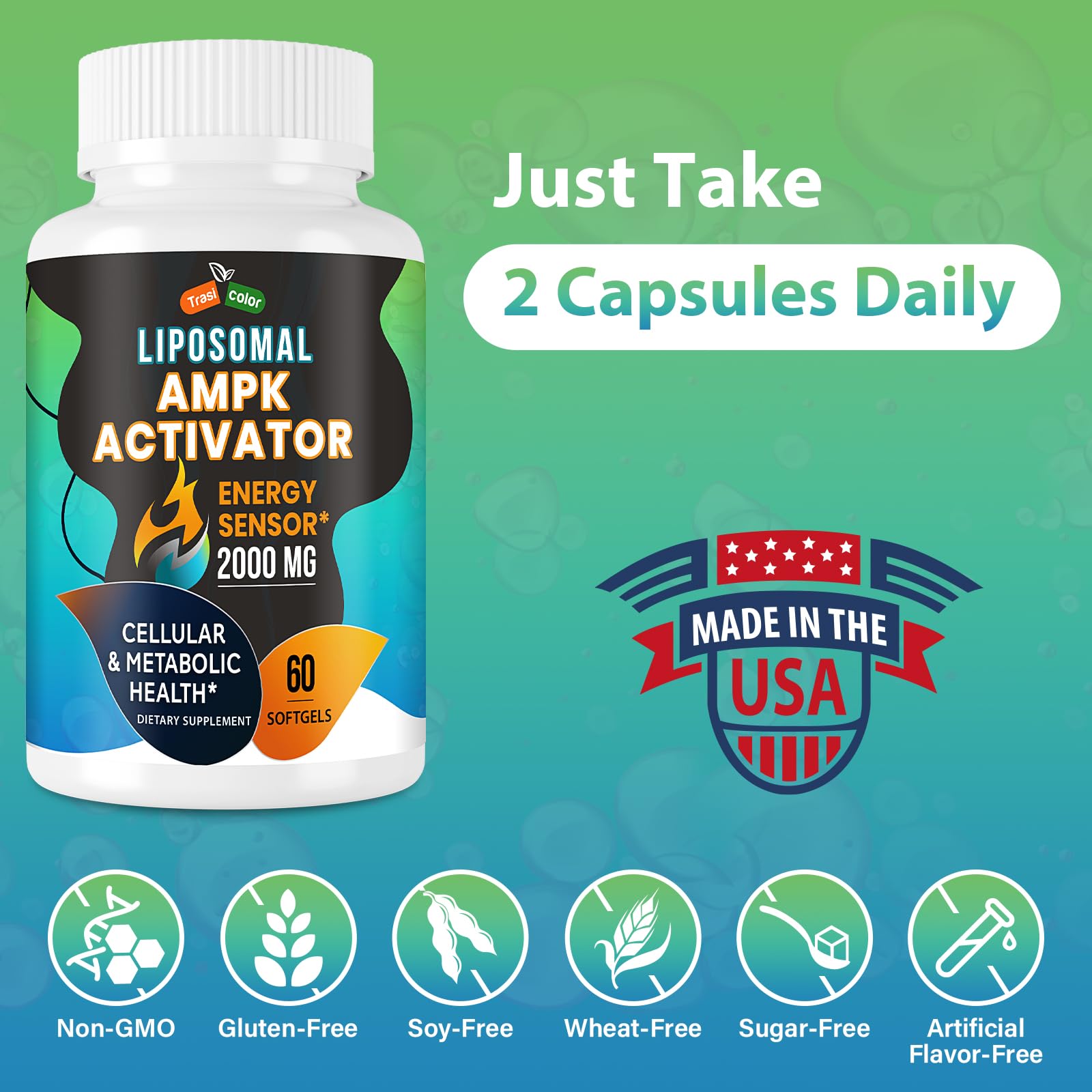 Trasicolor AMPK Activator lifestyle shot suggesting daily routine integration