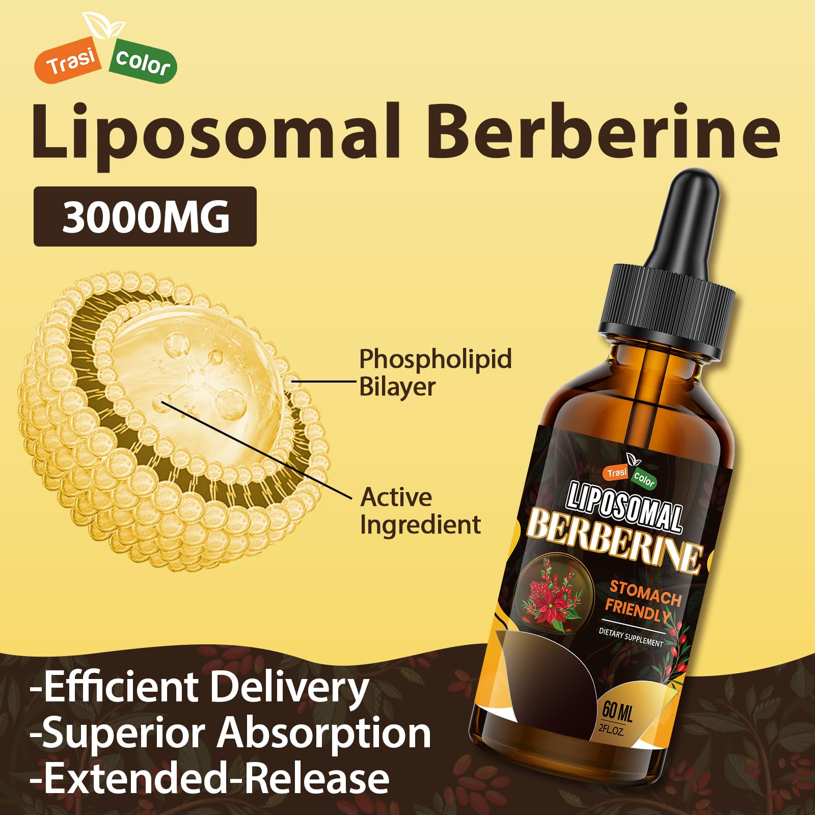 Trasicolor cinnamon-turmeric blend visible in the formula.