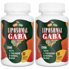 Trasicolor Liposomal GABA bottle with softgels for enhanced absorption