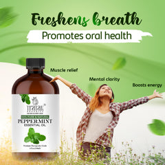 TRATAK ORGANICS Peppermint Piperita supports hair care with a cooling scalp touch.