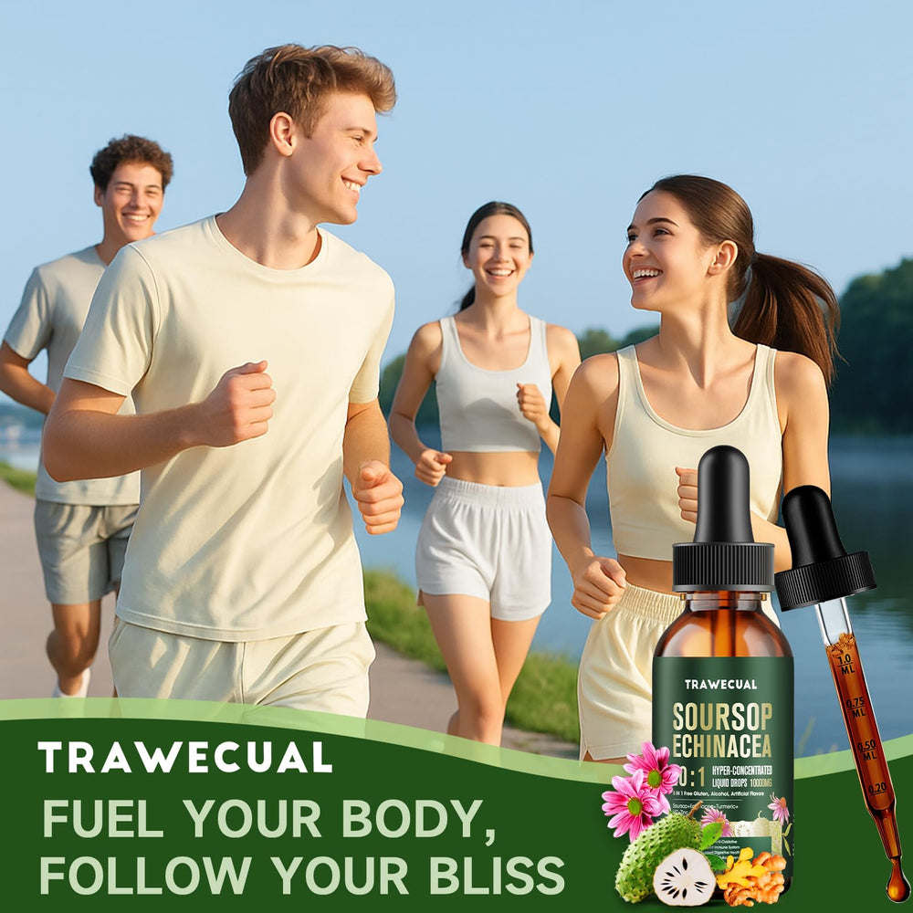 Trawecual Soursop Drops daily-dose packaging promotes easy use.