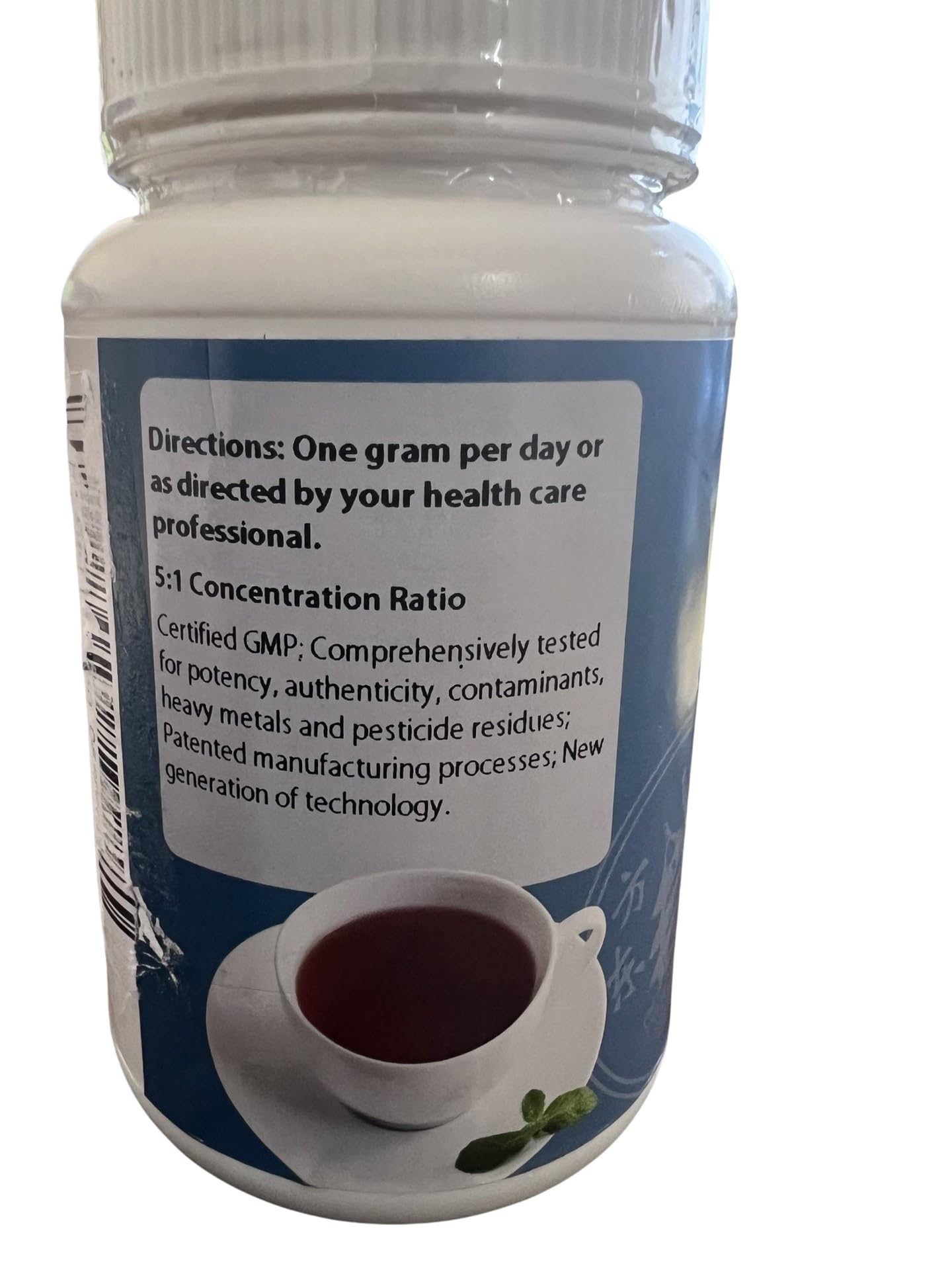 Treasure of the East Chi Shao granules pour method enables easy daily dosing