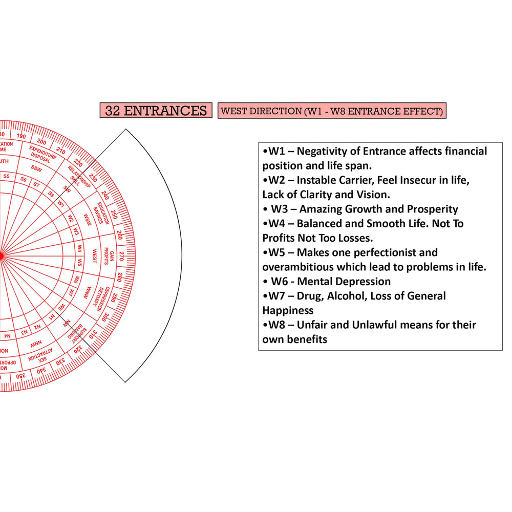 Tree Maison five-element zones marking for holistic space energy mapping.