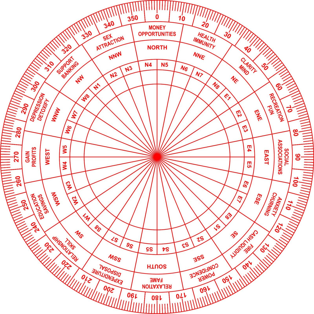 Tree Maison Vastu Shakti Chakra 7-inch red balances energy in homes.