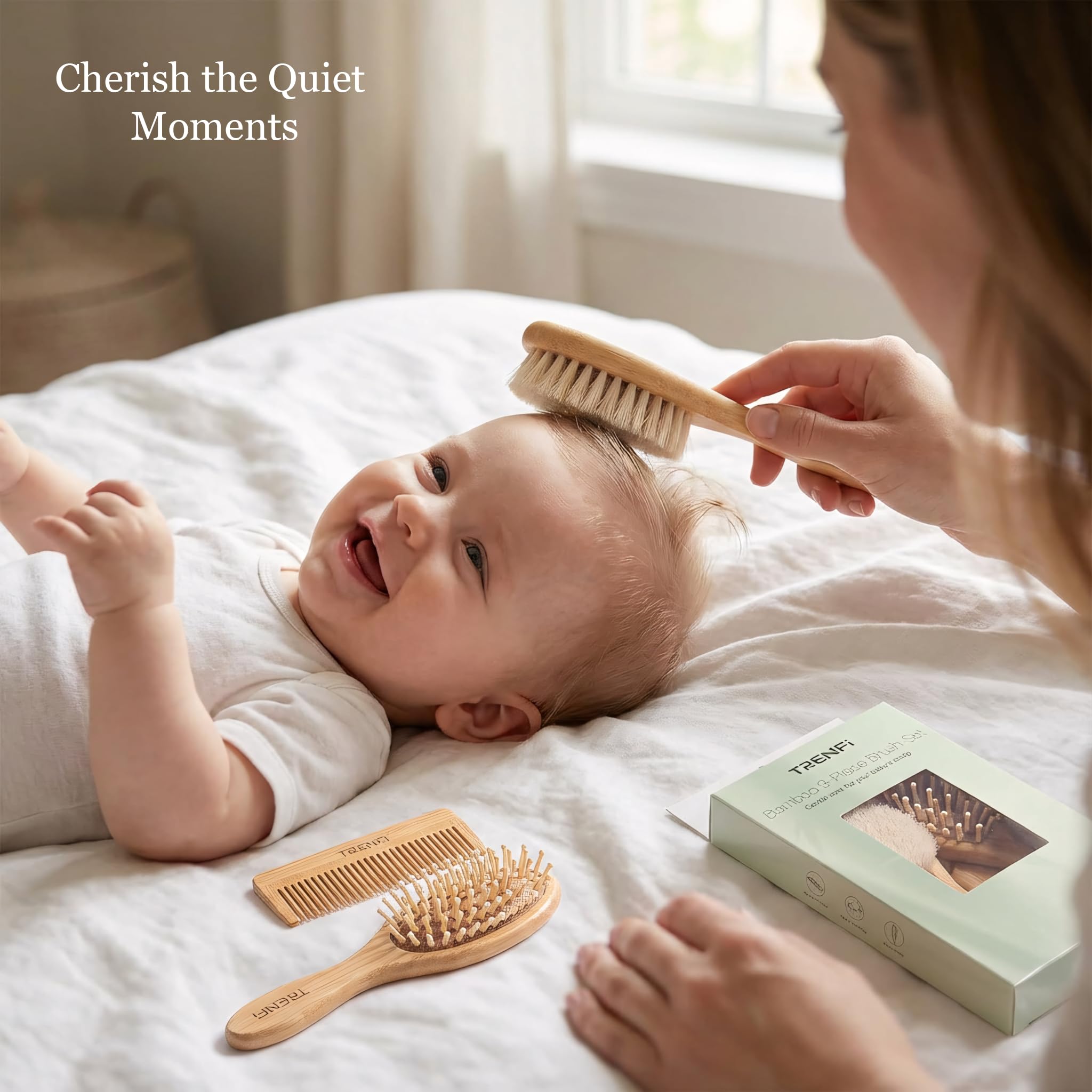 TRENFI gift for baby registry showcasing natural materials