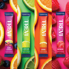 TREVI Lemon Lime packet in water for daily hydration