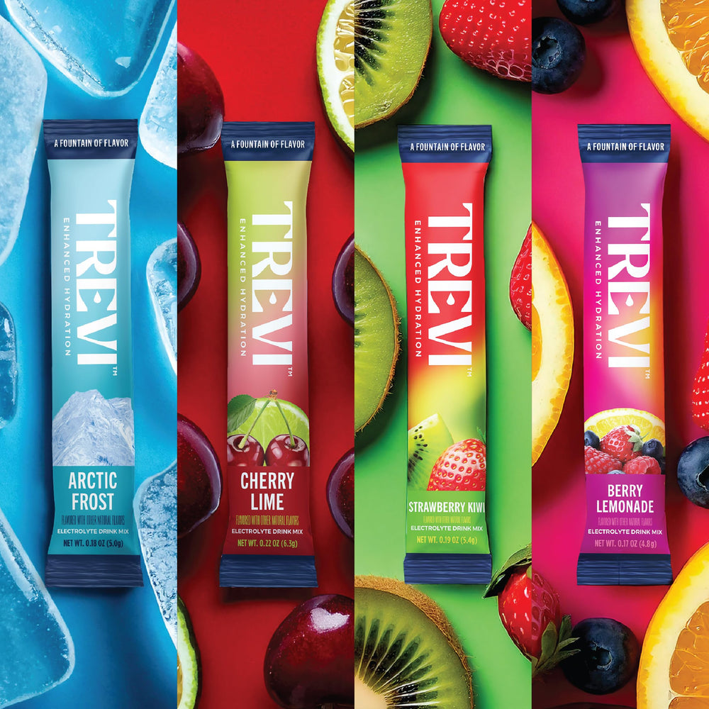 TREVI Sugar Free Electrolytes Strawberry Kiwi stick boosts hydration on the go