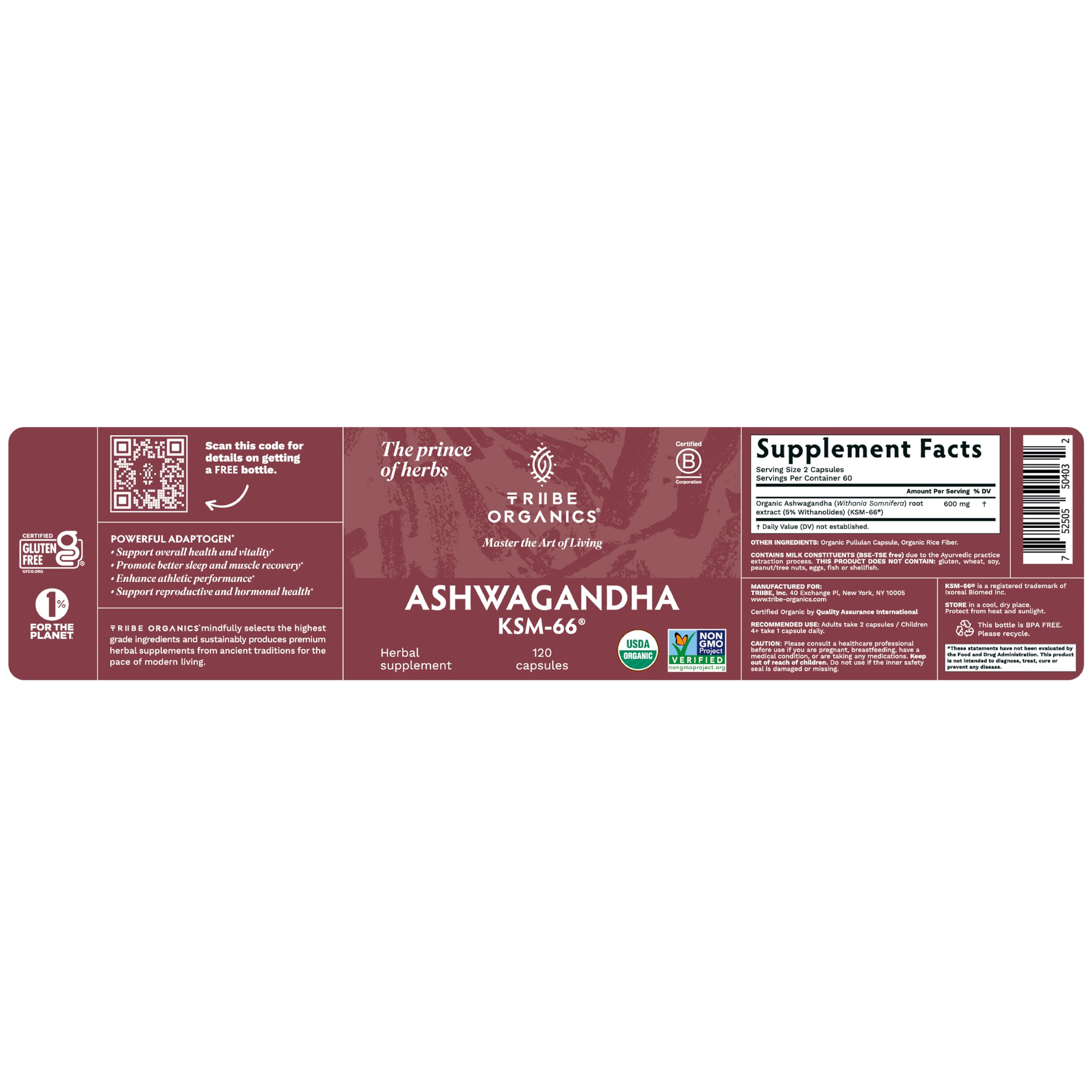 TRIBE ORGANICS daily wellness routine with Ashwagandha for mood and resilience