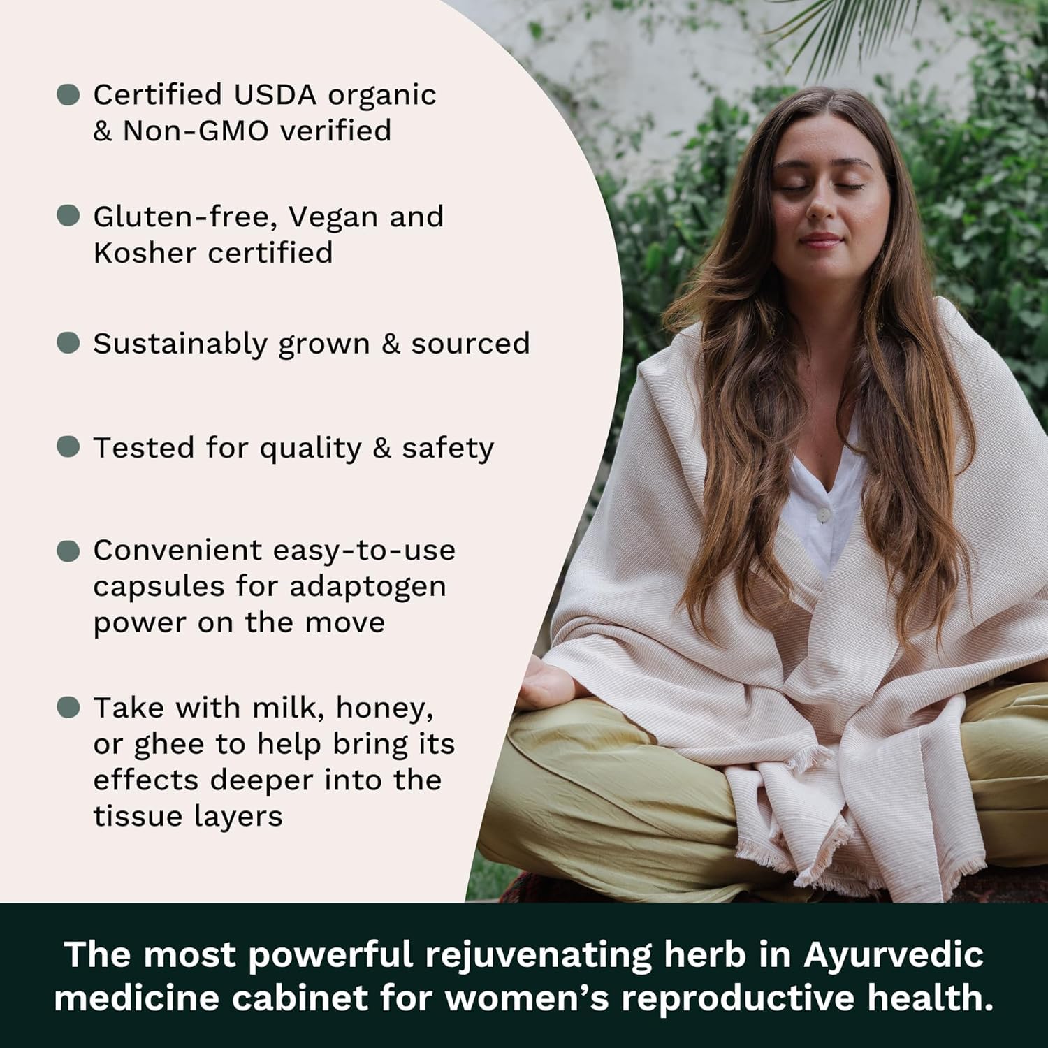 TRIBE ORGANICS Sustainable Indian farms ensuring ethically sourced Shatavari.