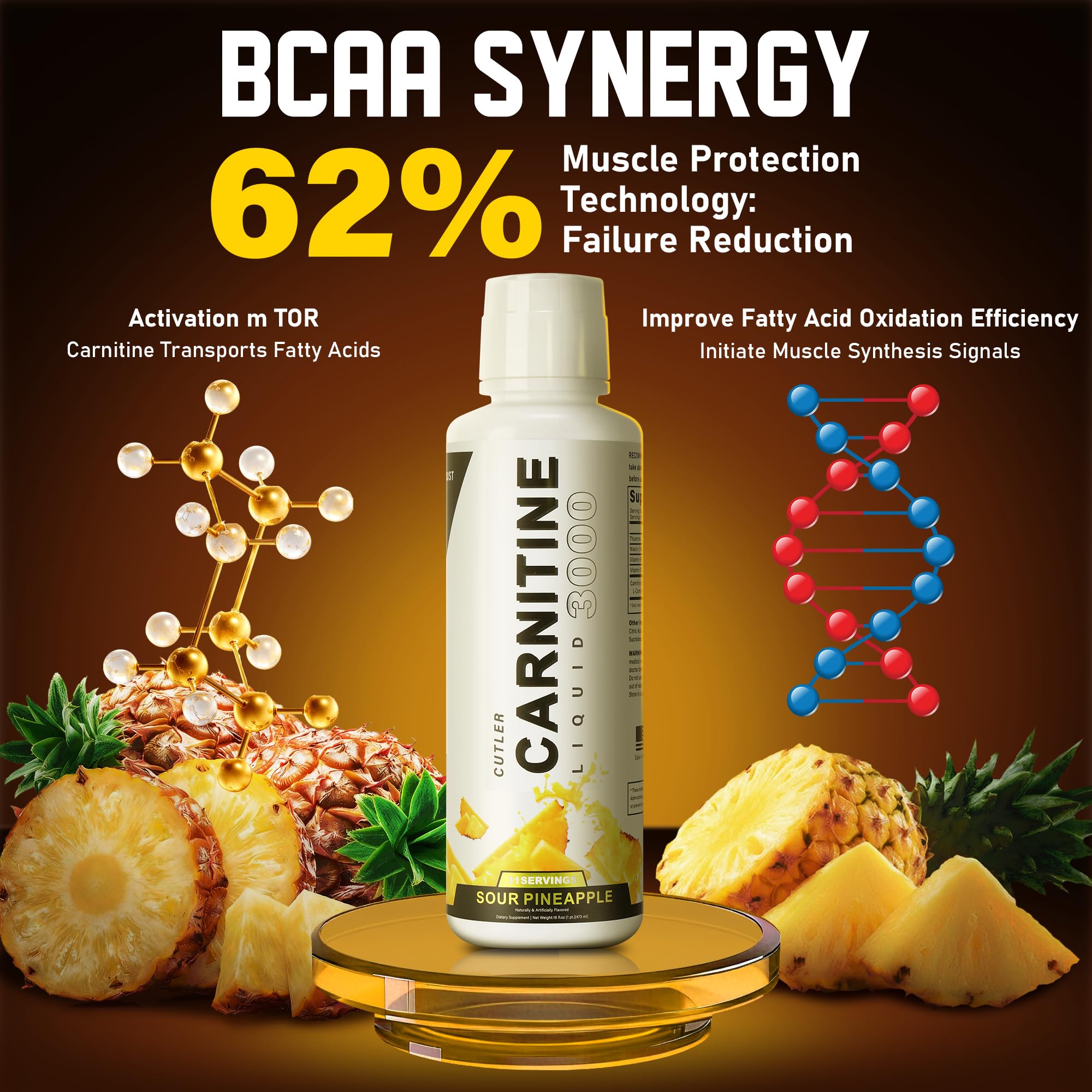 Trihood Liquid L-Carnitine 3000 endurance-boost shot hints at workout stamina.