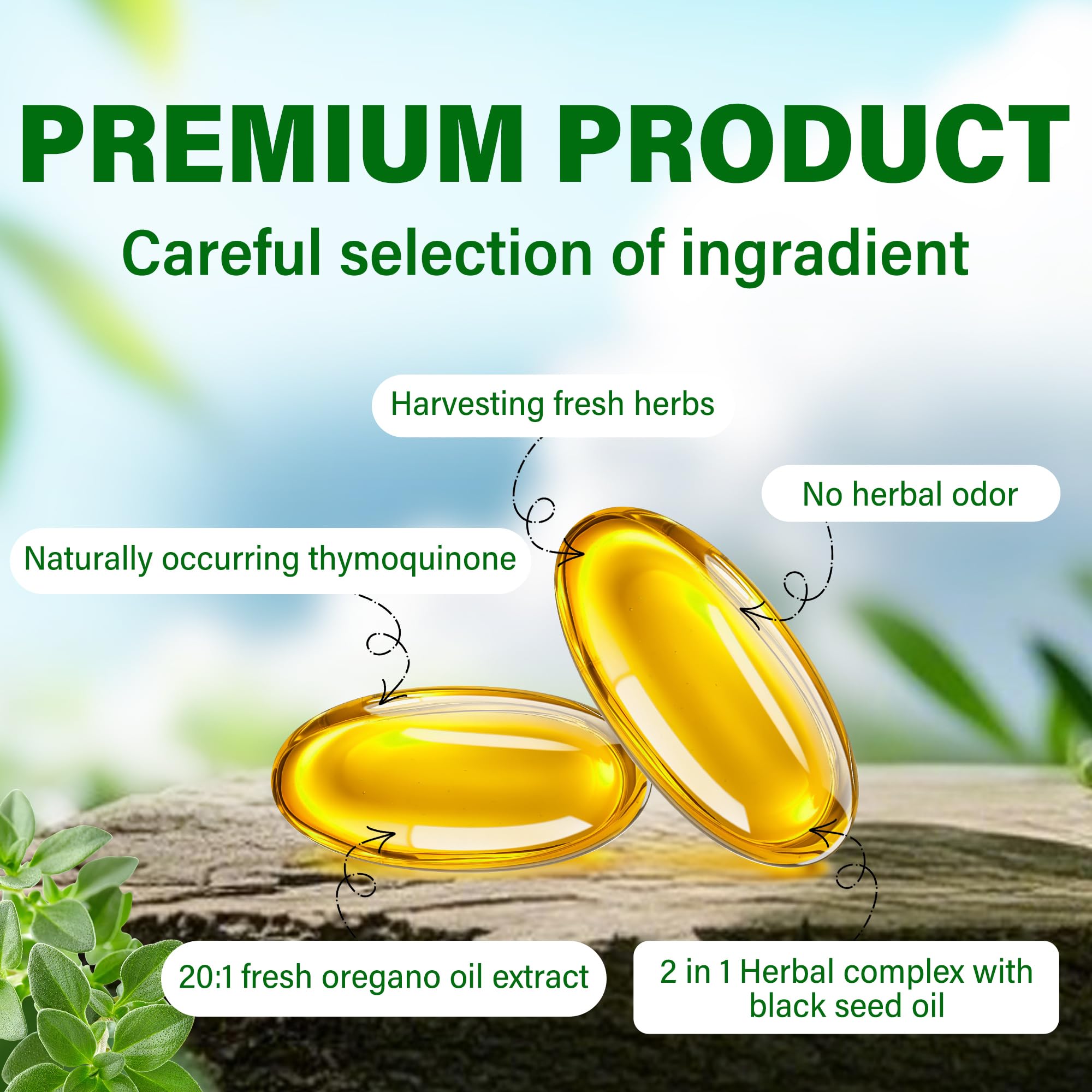 Trihood bottle label highlights Made in USA quality and premium formulation.