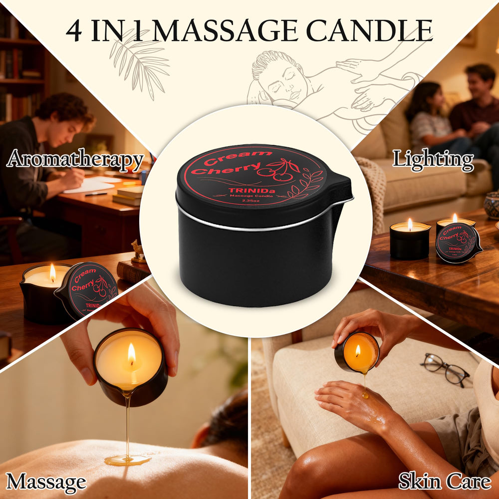 TRINIDa non-greasy hydration leaves skin soft after massage.