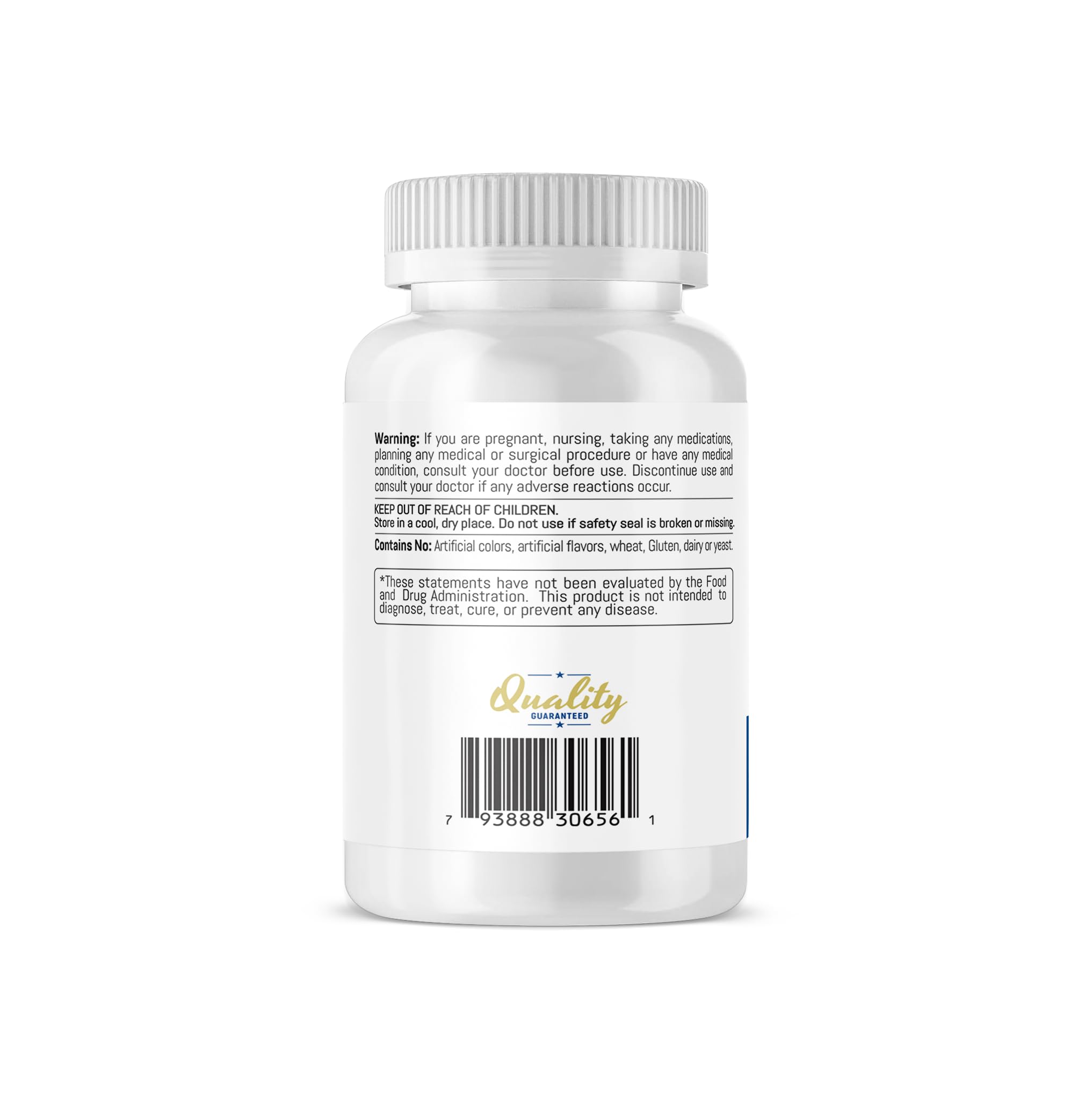TRIOMEDICA Brewers Yeast seven-and-a-half grains made in USA seal indicates quality manufacturing