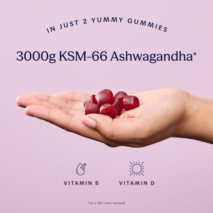 TRIP Ashwagandha Gummies close-up of velvety texture and cherry flavor
