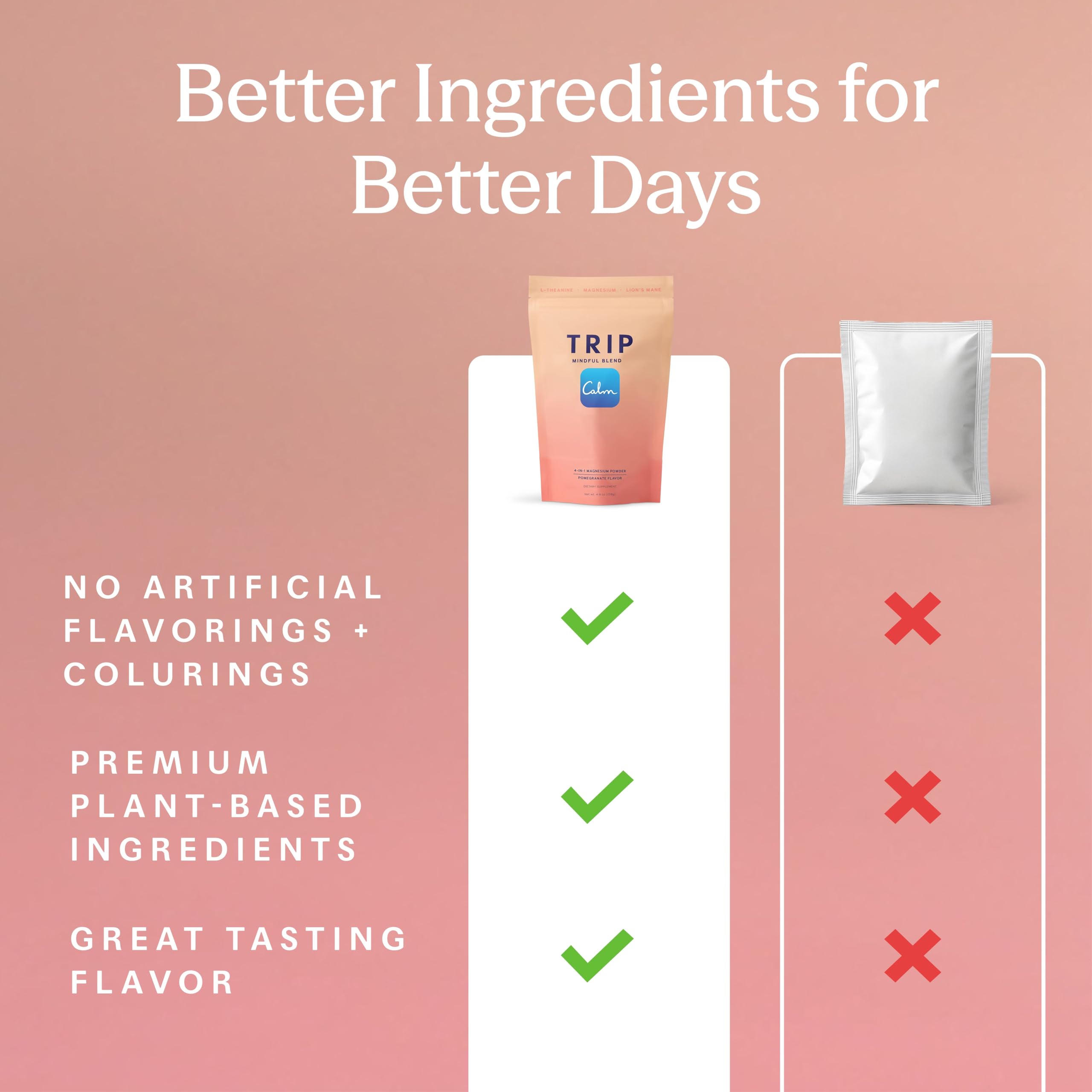 TRIP Dilution options from 300 ml to 750 ml for taste