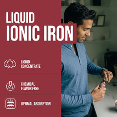 Triquetra Health Ionic Iron being poured for quick absorption