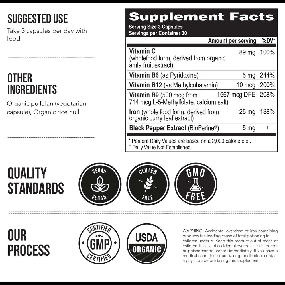 Triquetra Health USDA Organic certification badge shown with product.