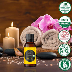 Closeup of Troful Lemon Oil dropper for precise, easy application