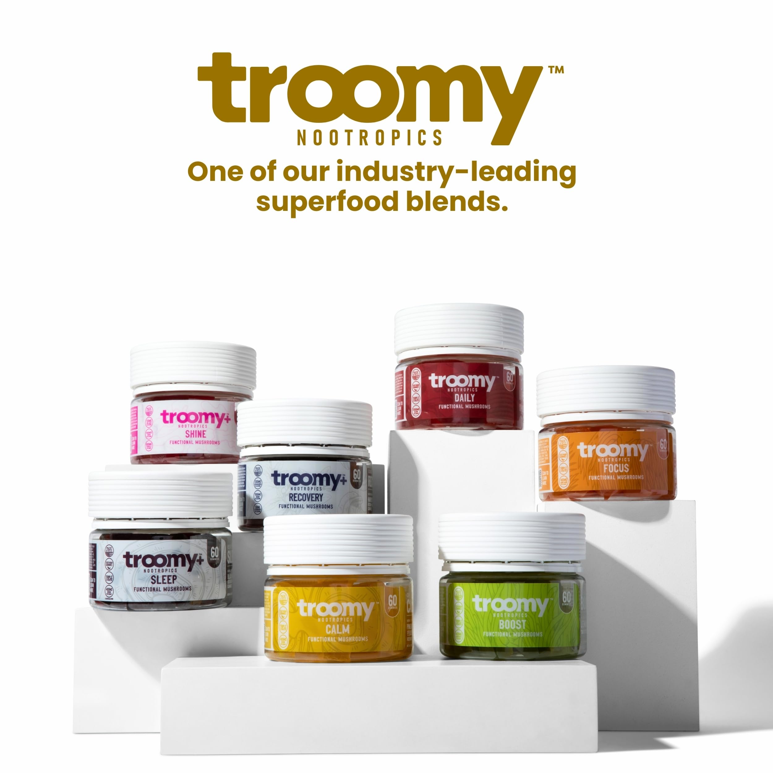 Troomy Reishi Calm Gummies in use during a daily routine