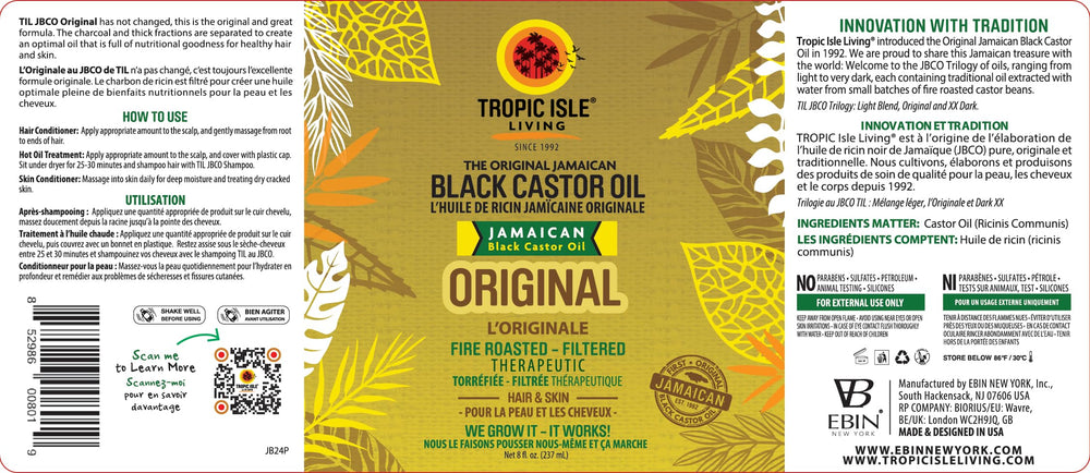 Tropic Isle Living JBCO nail care for cuticle hydration