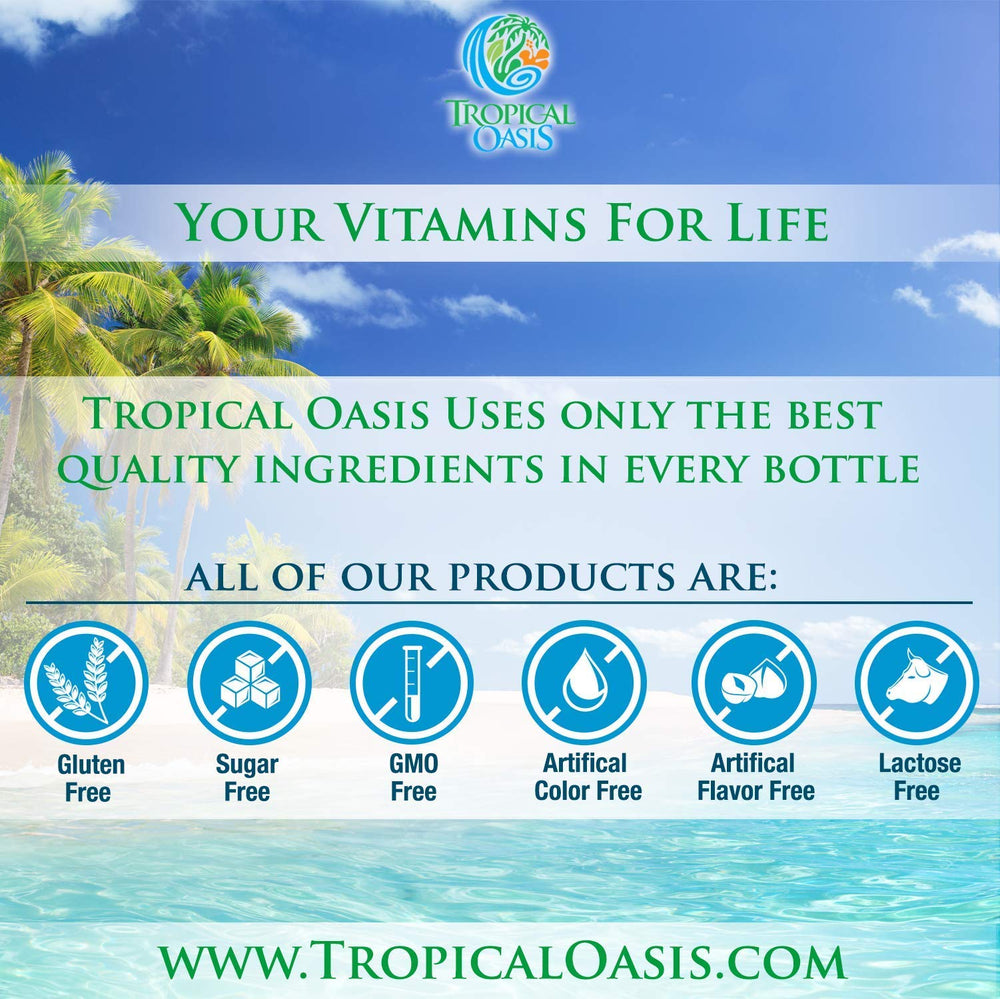 Tropical Oasis 74-mineral liquid shows diverse nutrient support.
