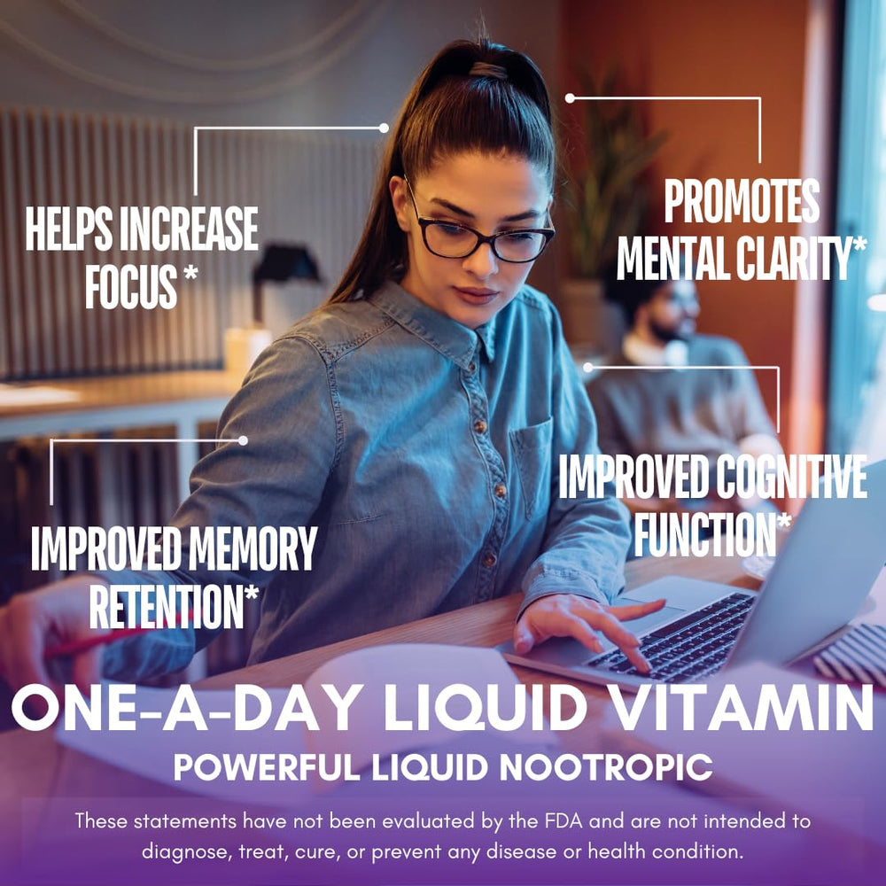 Tropical Oasis Brain Power label close-up highlighting ingredients