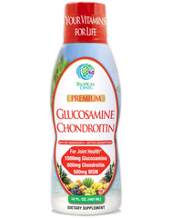Tropical Oasis liquid glucosamine bottle front for smoother joints and daily comfort.