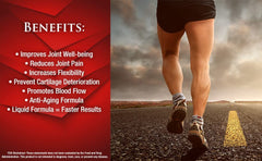 Tropical Oasis liquid glucosamine-chondroitin-ingredient-panel emphasizes faster absorption.