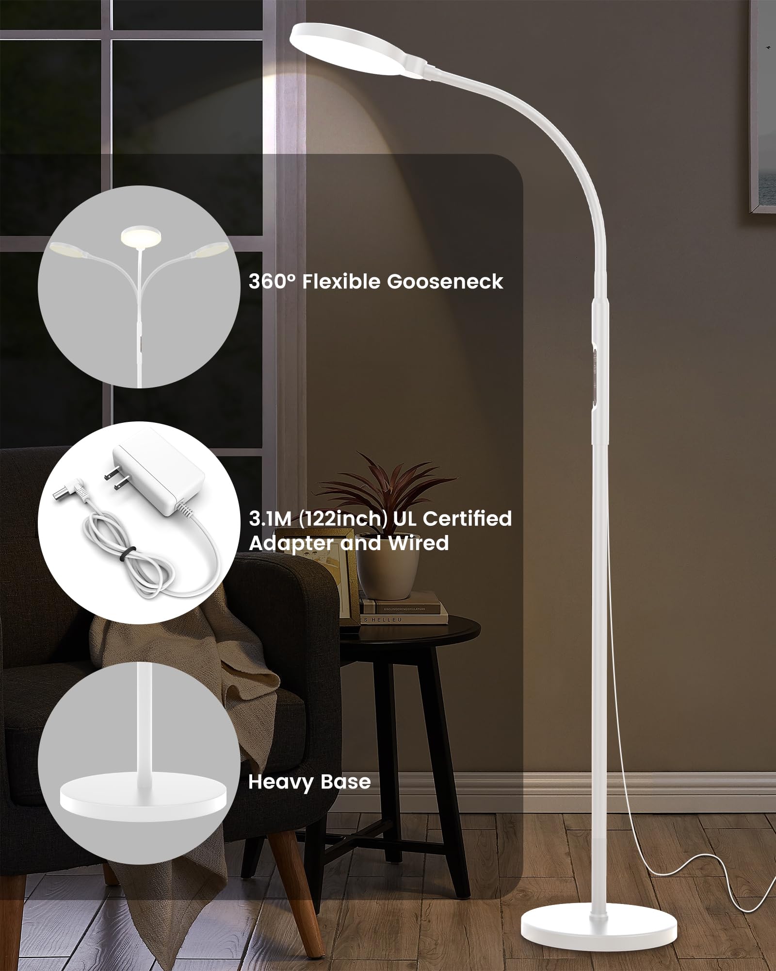 TroupePal 360-degree gooseneck directs light precisely