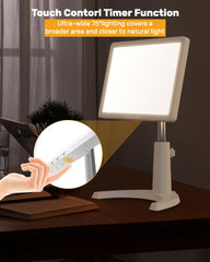 TroupePal desk stand keeps the lamp steady for work sessions.