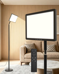 TroupePal light therapy lamp 12000 lux front view provides UV-free daylight-like brightness.