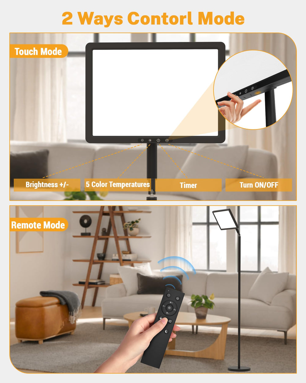 TroupePal light therapy lamp 4-in-1 design enables versatile placement.