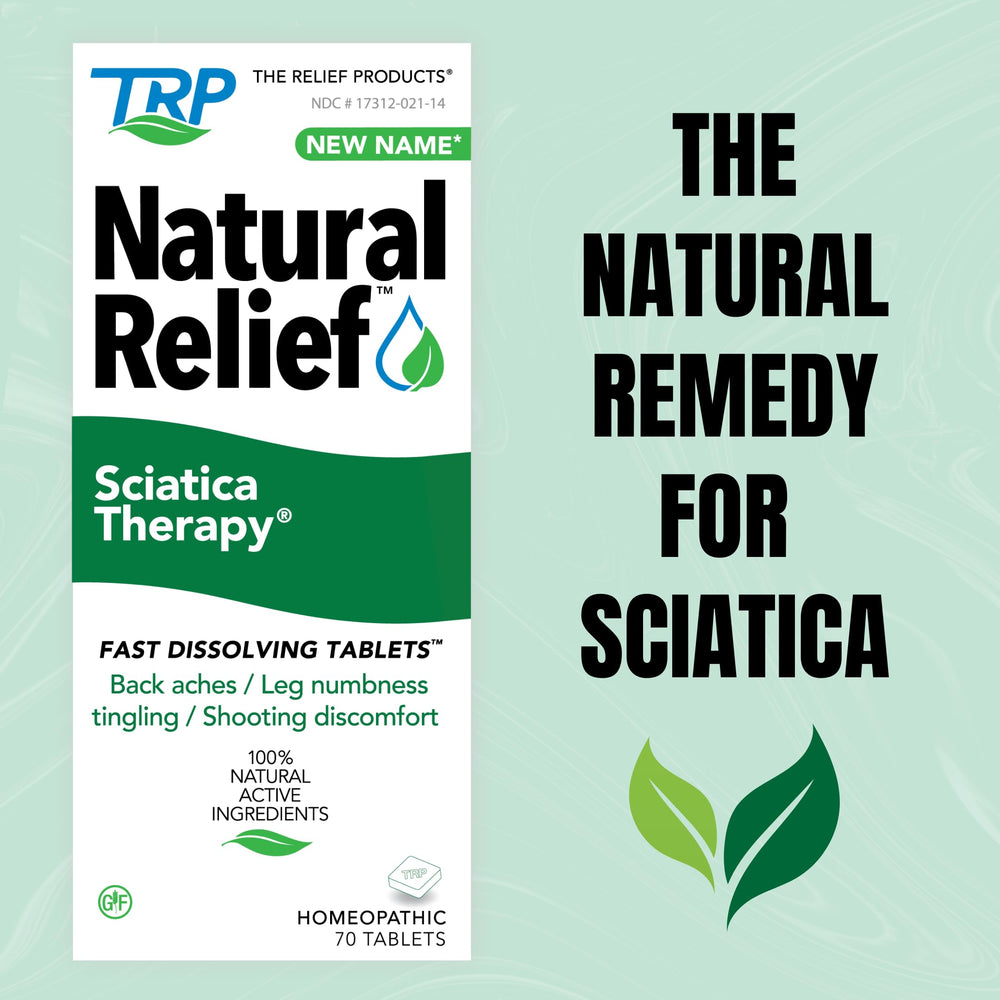 TRP The Relief Products bottle on shelf suggests daily usability.
