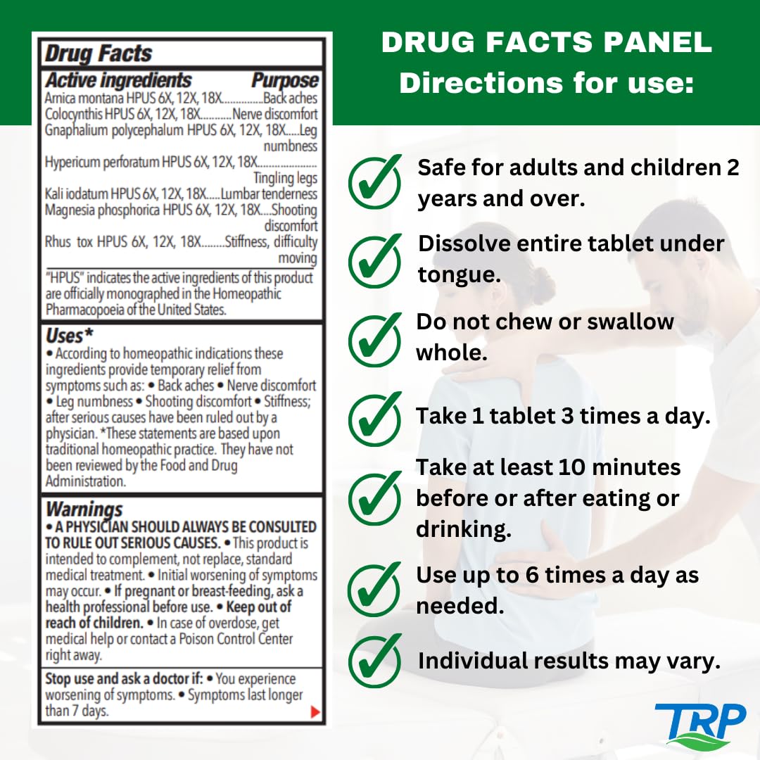 TRP The Relief Products USA-made label signals trusted, local production.