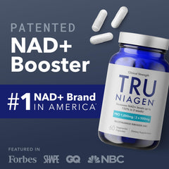 TRU NIAGEN PRO capsules close-up emphasizing NR-based NAD+ support