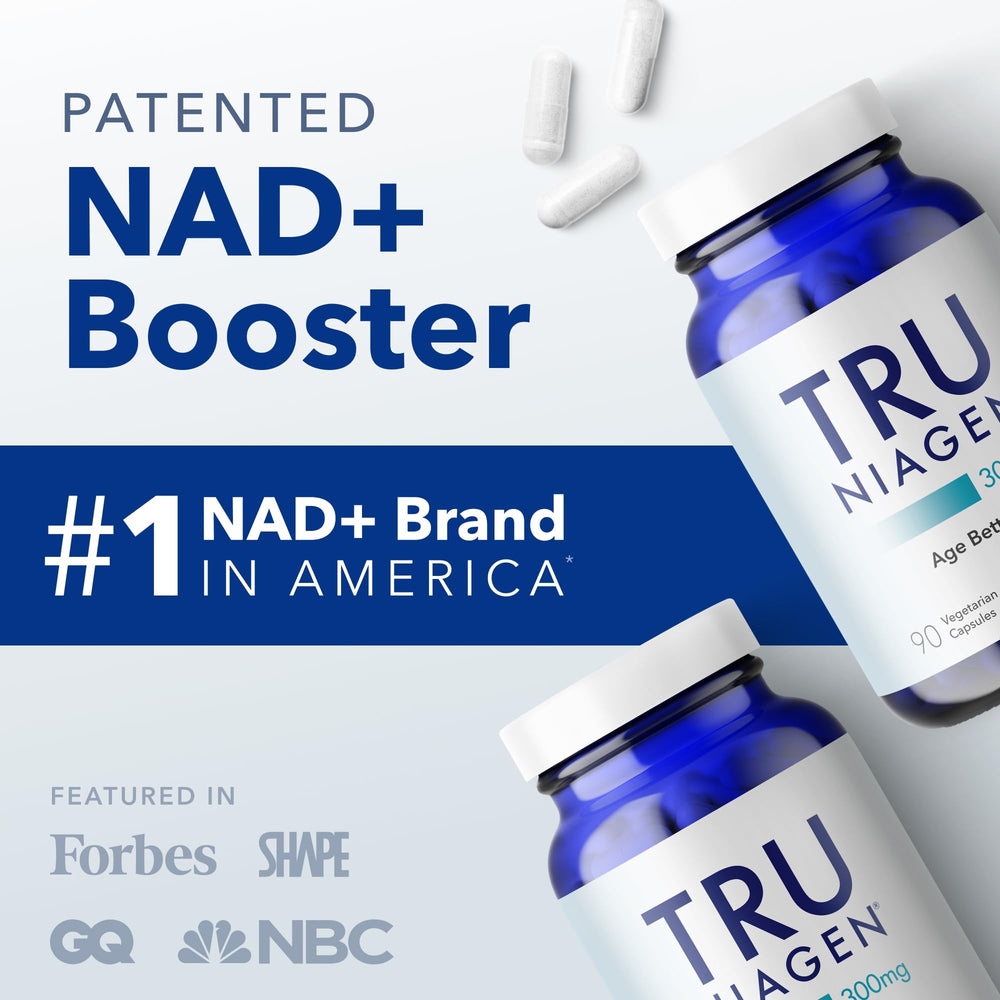 TRU NIAGEN two-bottles pack emphasized for value and ongoing NAD+ support.