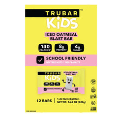 TRUBAR Kids Protein Bars lunchbox ready for school and travel.