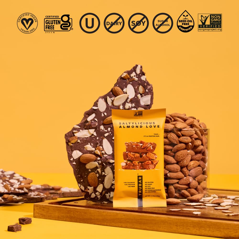 TRUBAR Saltylicious Almond Love bar post-workout snack for sustained energy